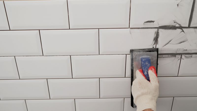During Tile Sealing